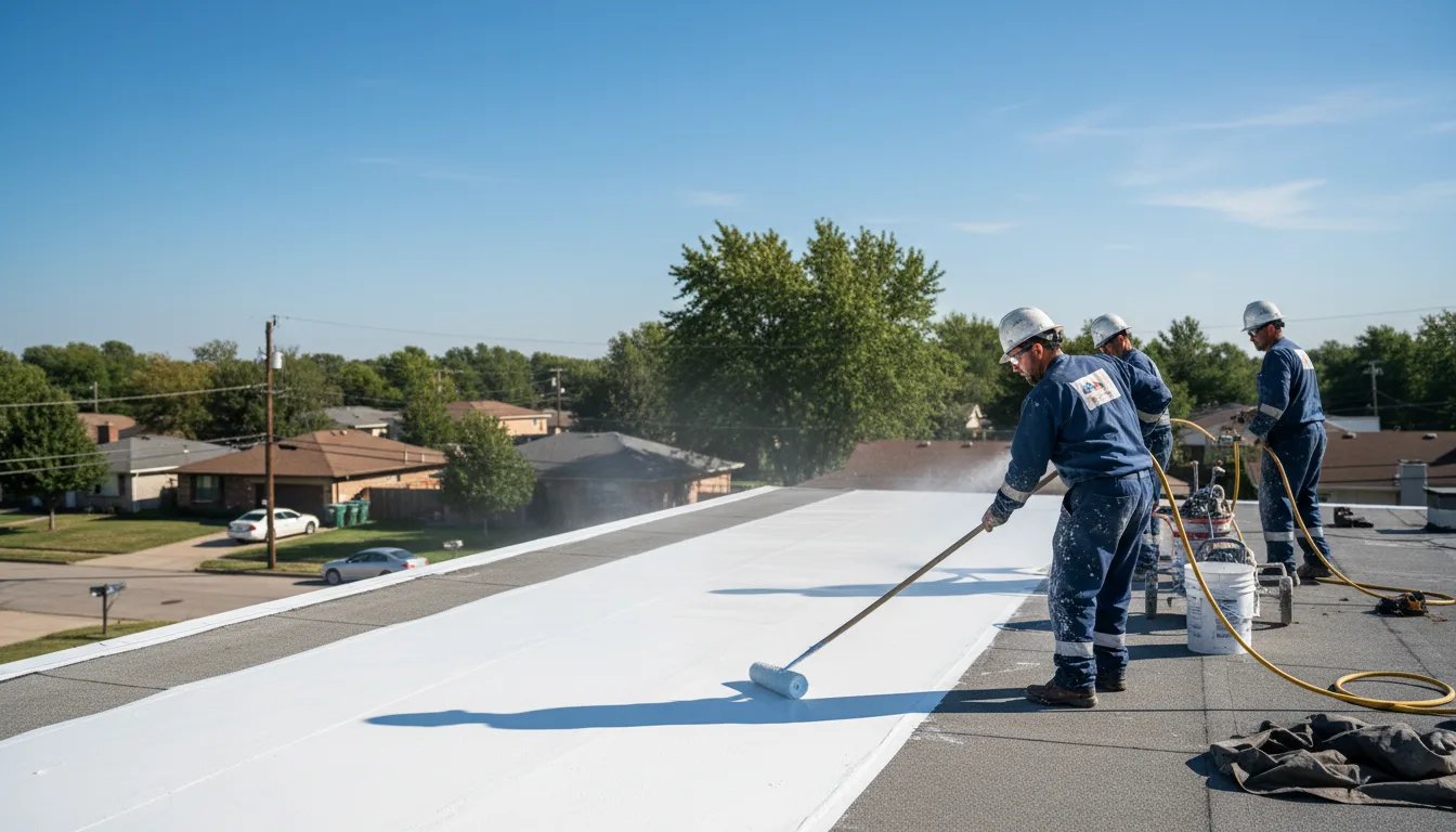 Commercial roof coating in Marietta, NC near me